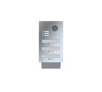 LEABOX cassetta postale passante a muro con citofono e telecamera in acciaio inox 3 volte Siedle Typ 612/650/670
