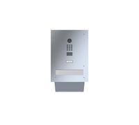 LEABOX cassetta postale passante a muro con citofono e telecamera in acciaio inox DoorBird D2100E