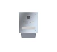 LEABOX cassetta postale passante a muro con citofono e telecamera in acciaio inox ELCOM BEC-200