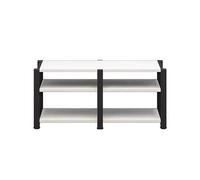 Leaceuv Mobile Hifi,Mensola Rack,2/3/4-Level Mobile Giradischi,Mobili per hi fi,Audio Rack Armadio AV,per TV,Stampante,Xbox One,Sky box,Amplificatore,Turno(White,3 Tier)