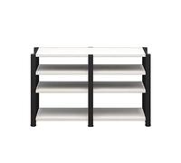 Leaceuv Mobile Hifi,Mensola Rack,2/3/4-Level Mobile Giradischi,Mobili per hi fi,Audio Rack Armadio AV,per TV,Stampante,Xbox One,Sky box,Amplificatore,Turno(White,4 Tier)