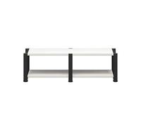 Leaceuv Mobile Hifi,Mensola Rack,2/3/4-Level Mobile Giradischi,Mobili per hi fi,Audio Rack Armadio AV,per TV,Stampante,Xbox One,Sky box,Amplificatore,Turno(White,2 Tier)