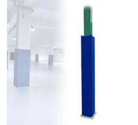 Leaceuv Protezione Palo Basket 2,5cm Spessore Imbottitura per Pali Quadrati, Paracolpi Garage e Campo Giochi Impermeabile, Altezza 122-213cm, Blu(H 4ft/122cm,5.5"X5.5"(14X14CM))