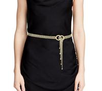 LEACOOLKEY Cintura Vita Donna con Cristalli Strass Catena Lucente per Party Club e Occasioni Speciali