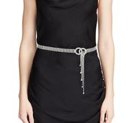 LEACOOLKEY Cintura Vita Donna con Cristalli Strass Catena Lucente per Party Club e Occasioni Speciali