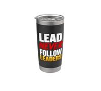 Lead non seguire mai i leader Bicchiere termico in acciaio inox doppia parete