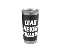 Lead non seguire mai i leader Bicchiere termico in acciaio inox doppia parete