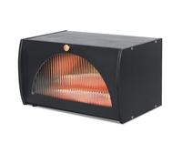 Leader Accessories Portapane Contenitore Piccolo per Pane in Bambù, Ecologico, Scatola per Pane Visualizzazione per Pane, Pane Tostato con Grande Capacità per Cucina, Negozio ecc, 15,4" x8,3 x9,8”