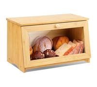 Leader Accessories Scatola per Pane in Bambù Scatola per Pane in Legno di Bambù per Cucina, Natura, 39 x18 x 23 cm