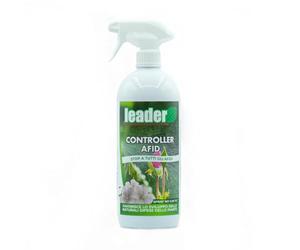 LEADER, Controller Afidi Spray, Repellente Allontana Insetti dalla Coltura ed Inibisce l'Alimentazione, Favorisce lo Sviluppo Naturale delle Difese delle Pinte, Formato da 1L