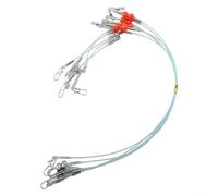 Leader da pesca, confezione da 6 rig per acqua salata con girelle a scatto resistenti per esche o ami 40,8 kg di testa principale e manico di alimentazione da 24,9 kg, ideale per surf e pesca di fondo