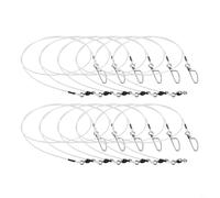 Leader da pesca in fluorocarbon con twist snap, affondamento rapido e altamente reattivo, forza 9,1 kg, 13,6 kg, 15,9 kg, 20,4 kg, 27,2 kg, 36,3 kg (61 - 36,3 kg)