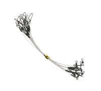 Leader da pesca in fluorocarbonio con chiusura a scatto, resiste alla flessione e ai grovigli, gestisce efficacemente i pesci forti (15,2 - 9,1 kg)