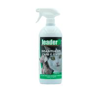 LEADER, Disabituante Spray, Repellente, Dissuasore, Allontana Cani e Gatti, Crea Barriera Olfattiva, Con Oli Essenziali ed Ingredienti Naturali, Uso per Superfici Interne ed Esterne, Formato da 1L