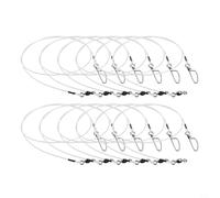 Leader in fluorocarbonio con scatto per la pesca, riduce al minimo il rilevamento della lenza da parte dei pesci, affonda rapidamente, opzioni da 9,1 kg a 36,3 kg, 12 pezzi (61-36,3 kg)