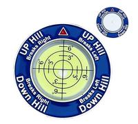 Leader Level Ball Marker - Level Head Golf Marker | Lettore ausiliario di golf con alta precisione | Lettore di sospensione con clip per evidenziatore per pallina da golf, Puting Green Reader