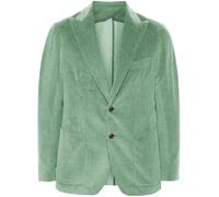 Leader of the Beauty Giacca da uomo slim fit in velluto a coste con bottoni giacca formale classica per abiti da sposa da lavoro smoking blazer, D-verde, 5XL