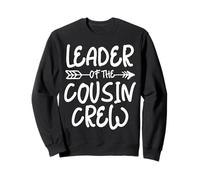 Leader Of The Cousin Crew Funny Family Matching Felpa