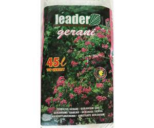 LEADER Terriccio per gerani e piante fiorite 45LT