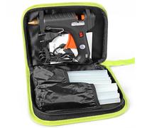 LeaderPro - Pistola a colla da 60 W, con borsa per attrezzi e bastoncini di colla, dimensioni 11 mm x 190 mm, 20 pezzi