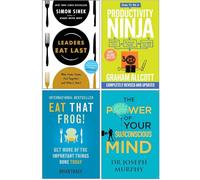 Leaders Eat Last, How to be a Productivity Ninja, Eat That Frog, Rewire Your Mind 4 Books Collection Set