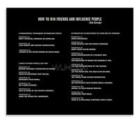 Leadership and Influence Motivational Quotes Canvas Poster Wall-Art for Office Decor Study Room(Framed,08x12inch(20x30cm))