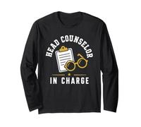 Leadership Funny Camp Quote Head Counselor in Charge Maglia a Manica