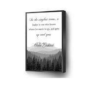 Leadership Quote Canvas, A Leader is One Who Knows the Way Motivational Wall Art for Office(Unframed,16x24inch(40x60cm))