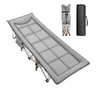 LeadGoods Letto da campeggio pieghevole, extra largo, pieghevole, fino a 200 kg, pieghevole, pieghevole, leggero, per viaggi, interni ed esterni, spiaggia e giardino