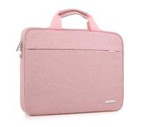 LeadsaiL Custodia Protettiva per Laptop Portatili fino a 15,6 Pollici, Profilo Sottile Borsa da Trasporto, Impermeabile Custodia di Neoprene Borsa per MacBook/Acer/Dell/Lenovo/HP/Samsung/Sony-Rosa