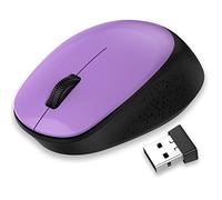 LeadsaiL Mouse Wireless, Silenzioso Mouse Senza Fili per PC Portatile, Ergonomico 2,4 GHz USB Mouse, 1600 DPI, Compatto, Smooth Tracking per Chromebook, Mac, Computer, Notebook - Viola