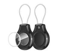 LeadsaiL Supporto per AirTag, compatibile con supporto Apple AirTag con cavo metallico, confezione da 2 custodie resistenti per AirTag per bagagli, zaini, chiavi, animali domestici e viaggi,