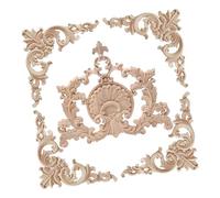 LEADSDGE 5 pezzi versatili sculture in legno ornamenti per camera da letto mobili porta miglioramento intaglio del legno adesivi