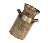 LEADSDGE Barattolo di latta di ferro antico secchio decorativo per casa giardino ufficio tavolo centrotavola decorazione fiore decorazione giardino fioriera in metallo