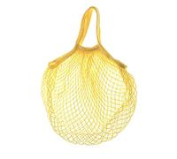 LEADSDGE Borse riutilizzabili della drogheria della maniglia di riciclaggio di ecologia della borsa della maglia del cotone portatile, Giallo, 35x15x40cm/13.77x15.74x5.9in