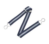 LEADSDGE Cintura elastica con fibbia a gancio cintura in vita donna uomo fascia pigra accessorio in vita cintura elastica, Blu Bianco Blu Stri, Taglia unica