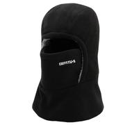 LEADSDGE Copritesta spesso e caldo per il freddo, foderato in pile, resistente al vento, con protezioni per le orecchie, per esterni in pile, Nero , Taglia unica