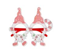 LEADSDGE Occhiali di Natale Occhiali di Babbo Natale Cornice Foto Prop Decorazioni di Natale 2024 Capodanno Party Forniture