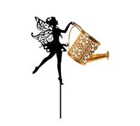 LEADSDGE Resistente alle intemperie con luce solare con perno di messa a terra per una facile installazione in cortile patio vialetto decorazione antiruggine giardino palo luce