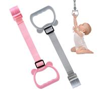 LEADSTAR 2 Pezzi Maniglie per Box, Anelli Box Bambini, Ispessito Anelli Lettino per Aiutare i Bambini a Imparare a Stare in Piedi, Appesi Sopra il Lettino da Campeggio-Può essere regolato, Grande