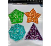 LEADSTAR 4 PCS Labirinto Gioco Sensoriale Giocattoli Gel, Fidget Squishy Toy, Anti Stress Autismo/ADHD Giocattoli, Montessori Sviluppo Motricità Fine, Bambini 3 Anni Viaggi e attività Silenziose