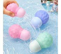LEADSTAR Giochi Acqua Bambini 3 Pezzi, Giochi Bagnetto Bambini 1 2 3 Anni, Giochi Piscina Mare Silicone, Spruzzatore Galleggiante Vasca da Bagno, Regalo Bambino Bambina