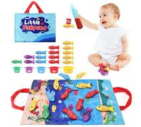 LEADSTAR Giochi Montessori 1 Anno,22 PCS Gioco Pesca Morbidi per Bambino,Gioco Bambino Colorato Giocattolo Educativo per 6-18 Mesi,Regalo Bambino 1 2 3 Anni