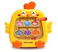 LEADSTAR Gioco Montessori Magnetico, Labirinto Magnetico di Numeri E Colori, Conteggio E Smistamento, Sviluppa La Motricità Fine, Giocattolo Educativo Regalo per Bambini 3 4 5 6 Anni (Giallo)