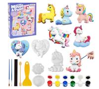 LEADSTAR Kit Pittura Unicorno per Bambini, DIY Giocattoli Arte e Artigianale Con Colori Creativi, Regalo Compleanno Natale 3-12 Anni (Rosa)