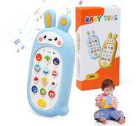 LEADSTAR Telefono Giocattolo per Bambini,Gioco Musicali Neonato 6 9 12 Mes,Giochi Montessori Educativi 1 Anno,Sensoriali Telefono con Telecomando,Giocattoli Educativi Regalo per Bambini 6-18 Mesi