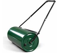 LEADZM Rullo per prato da 50 l, lunghezza superficie di contatto 60 cm, diametro 32 cm, riempibile con sabbia o acqua, rullo aeratore per prato, il manico è imbottito, comodo ed efficiente