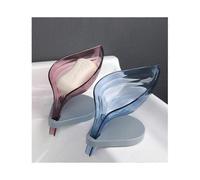 Leaf 2 Piece Decorative Self-Draining Soap Dish Drainage Suction Cup Fixed Non-slip Tray