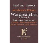 Leaf and Letters Wordsearch Edition 2: A calm, screen free word search puzzle book inspired by premium cigars, lounge culture, and quiet ritual.