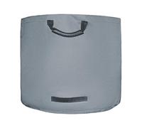 Leaf Bag, Garbage Organizer, Garden Waste Container, Foldable Oxford Cloth Bin for Composting Farming Lawn Care Use, Portable Weatherproof Bag for Greenhouse Plants, Grey